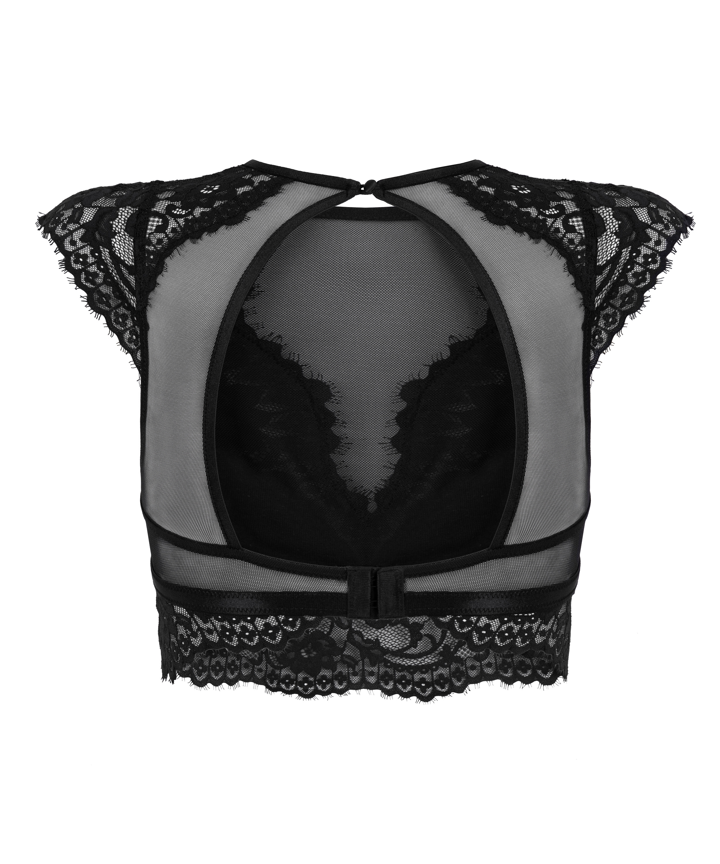 Valora Bralette, Black, main