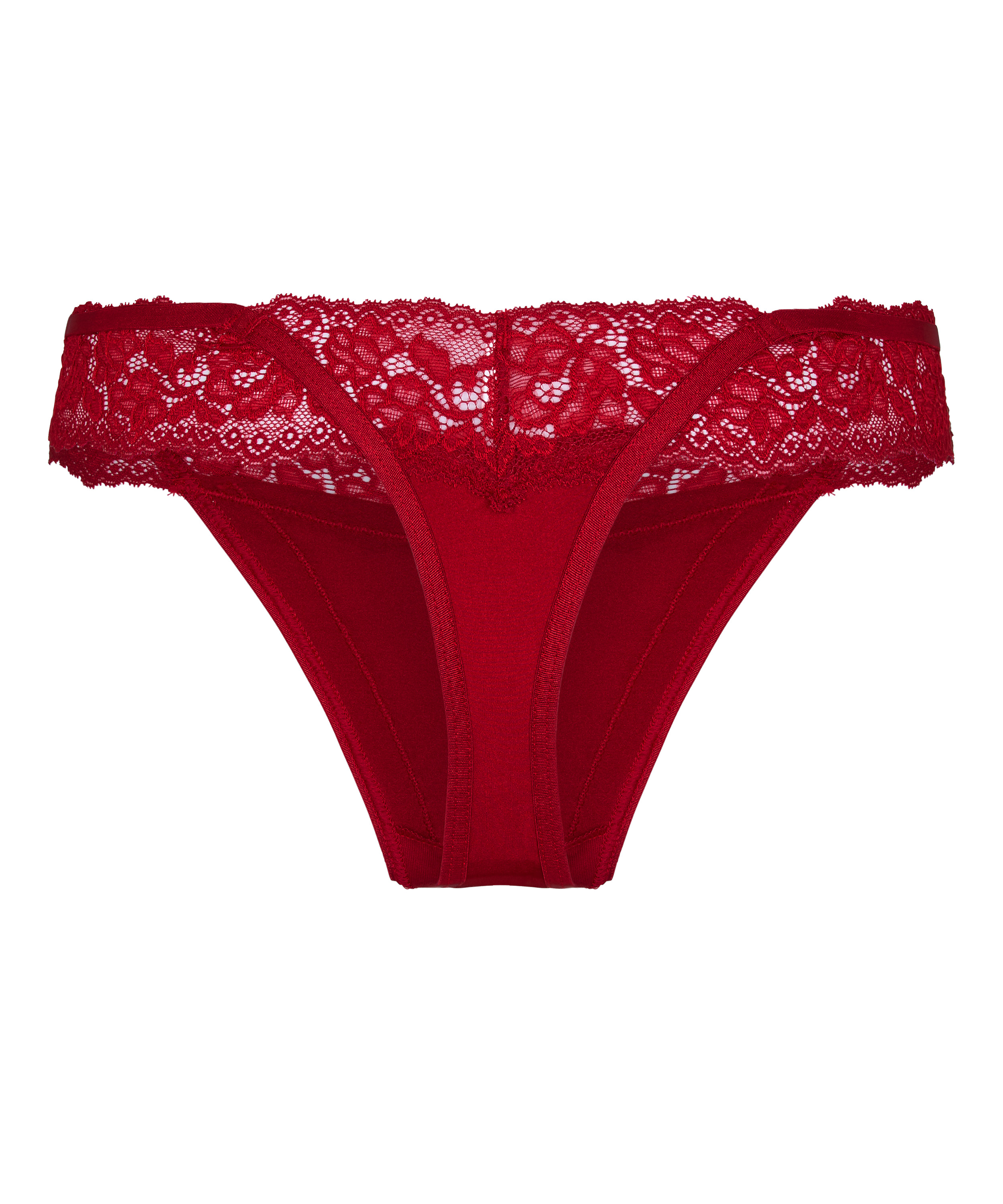 Elliena Extra Low V Thong, Red, main