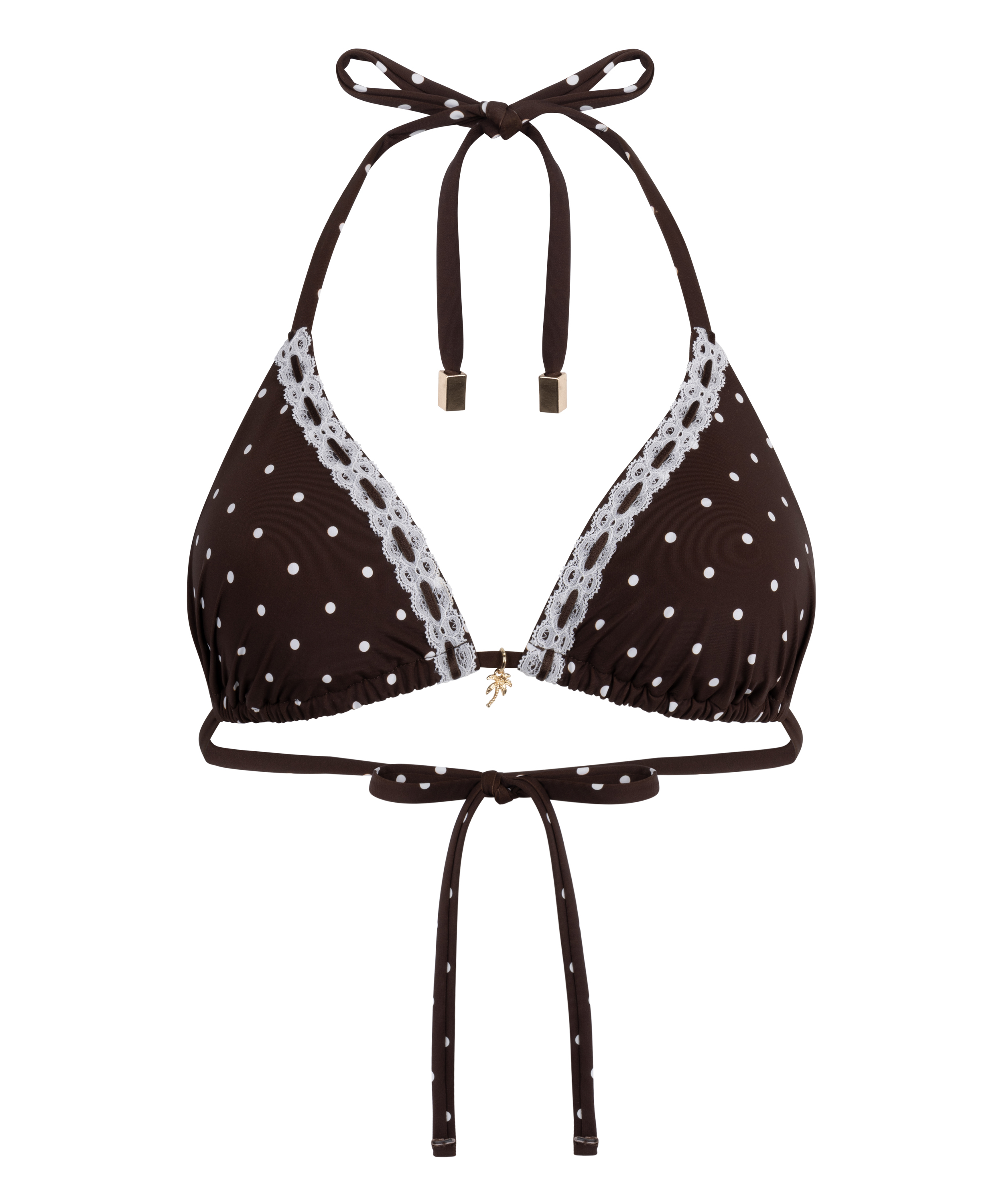 Triangle Bikini Top Algarve, Brown, main