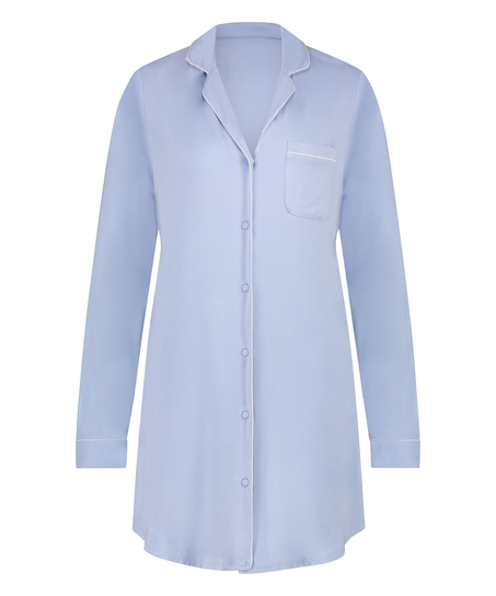 Essential Jersey Shirtdress, Blue