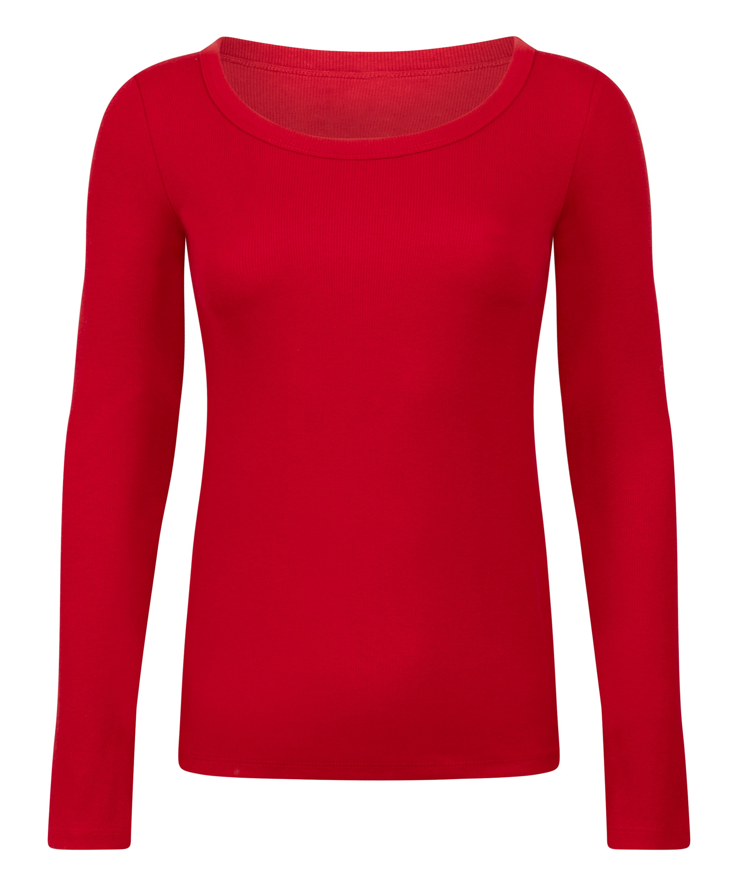 Cotton Pyjama Top, Red, main