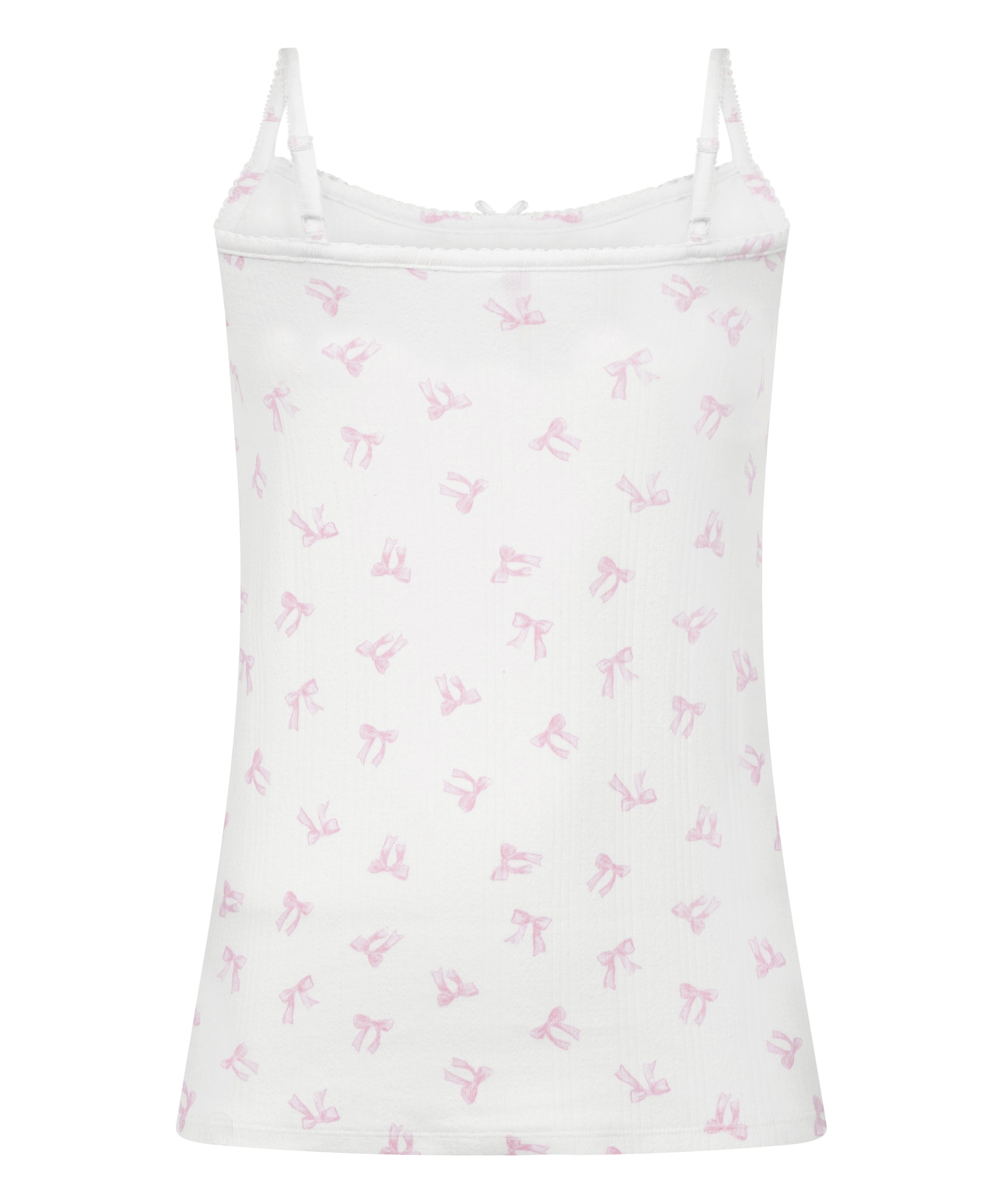 Cami Pointelle, White, main