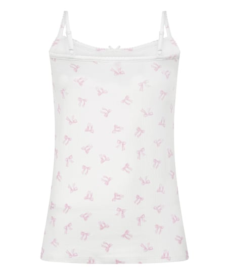 Cami Pointelle, White