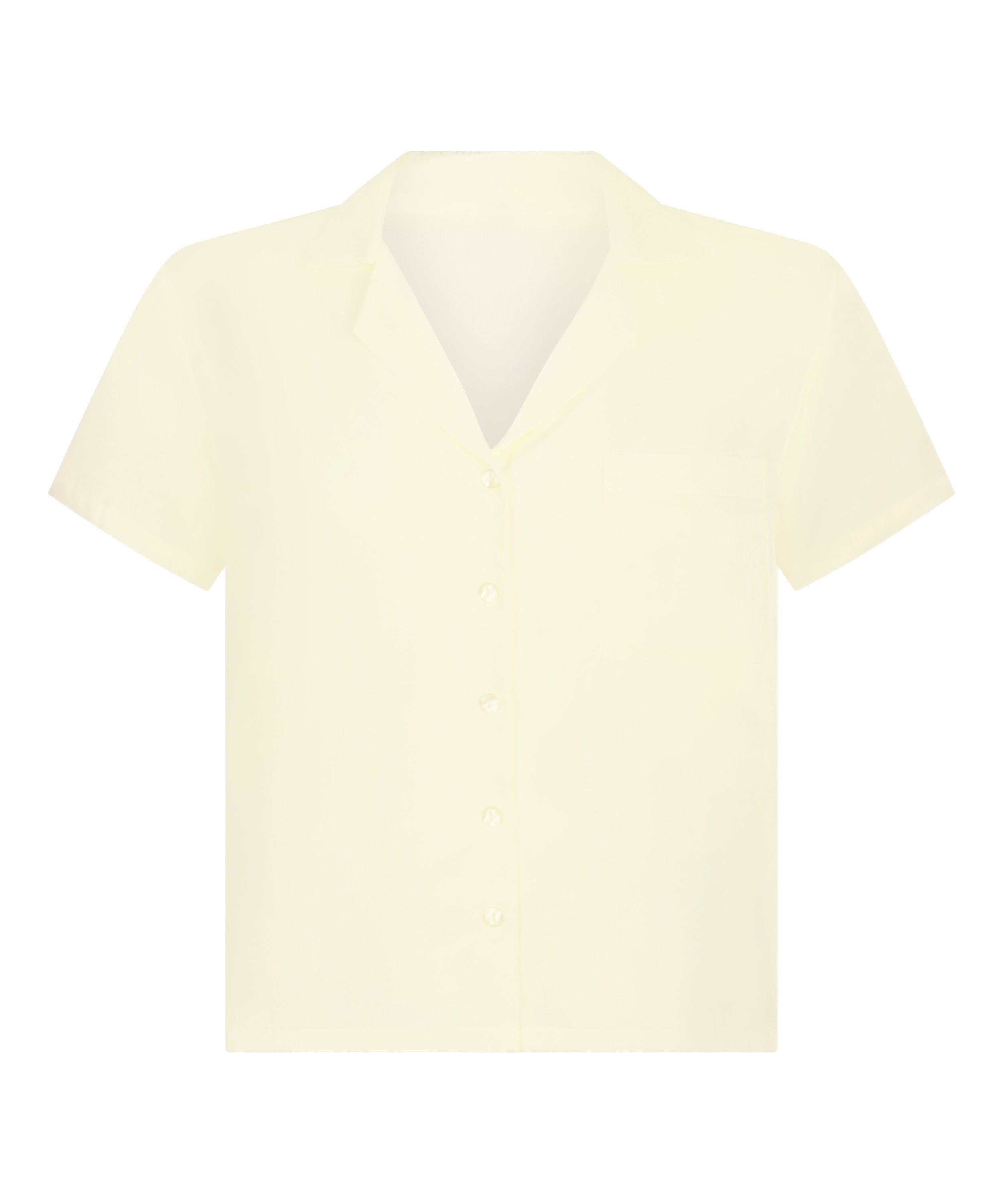 Satin Short-Sleeved Jacket, Yellow, main