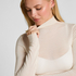 super soft Turtleneck Shirt with Cashmere, White
