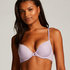 Plunge Padded Underwired Bra, Purple