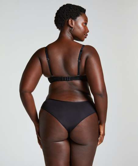 Angie Padded Underwired Push-Up Bra, Black