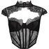 Lace Camille Top, Black