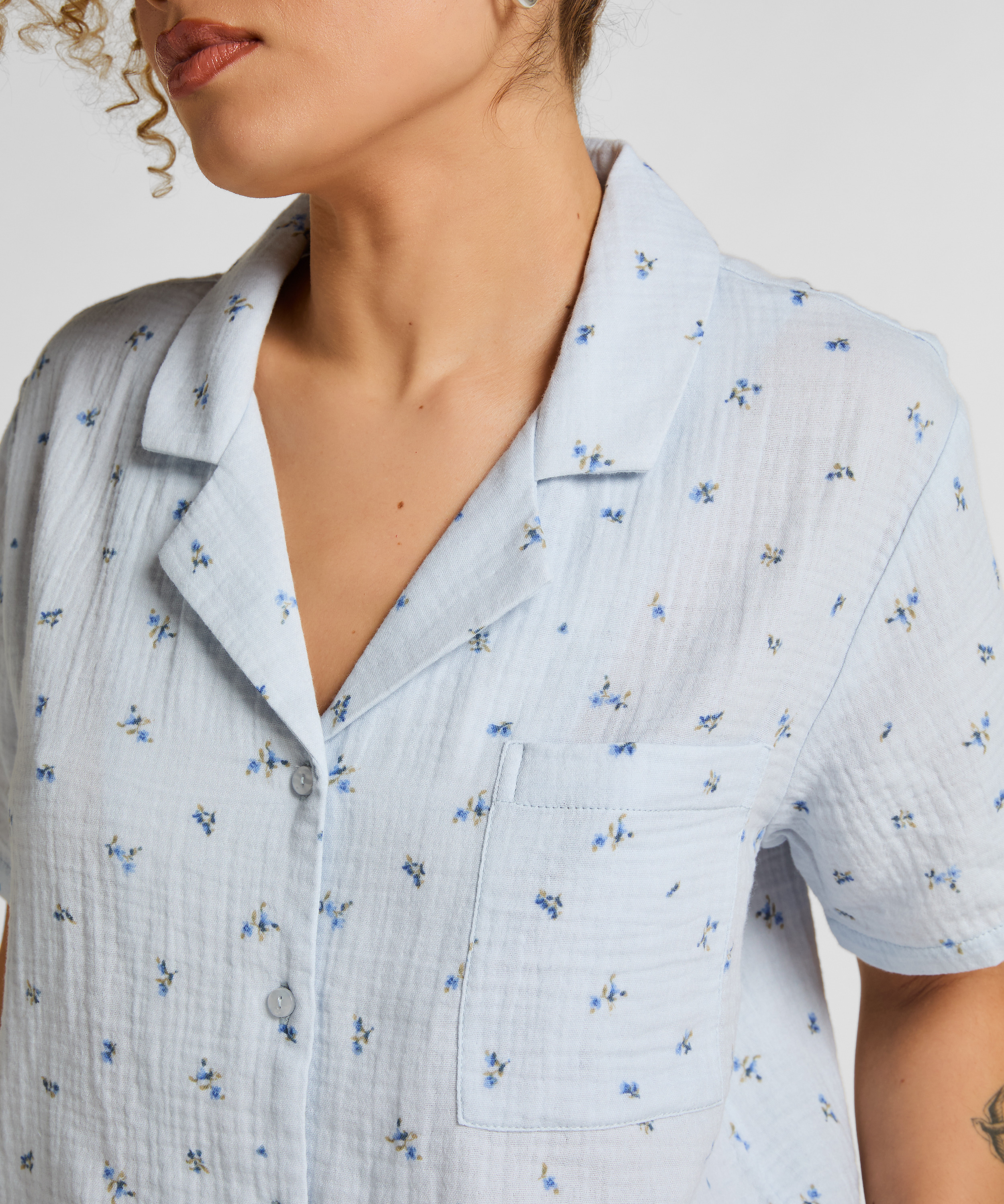 Muslin Jacket, Blue, main