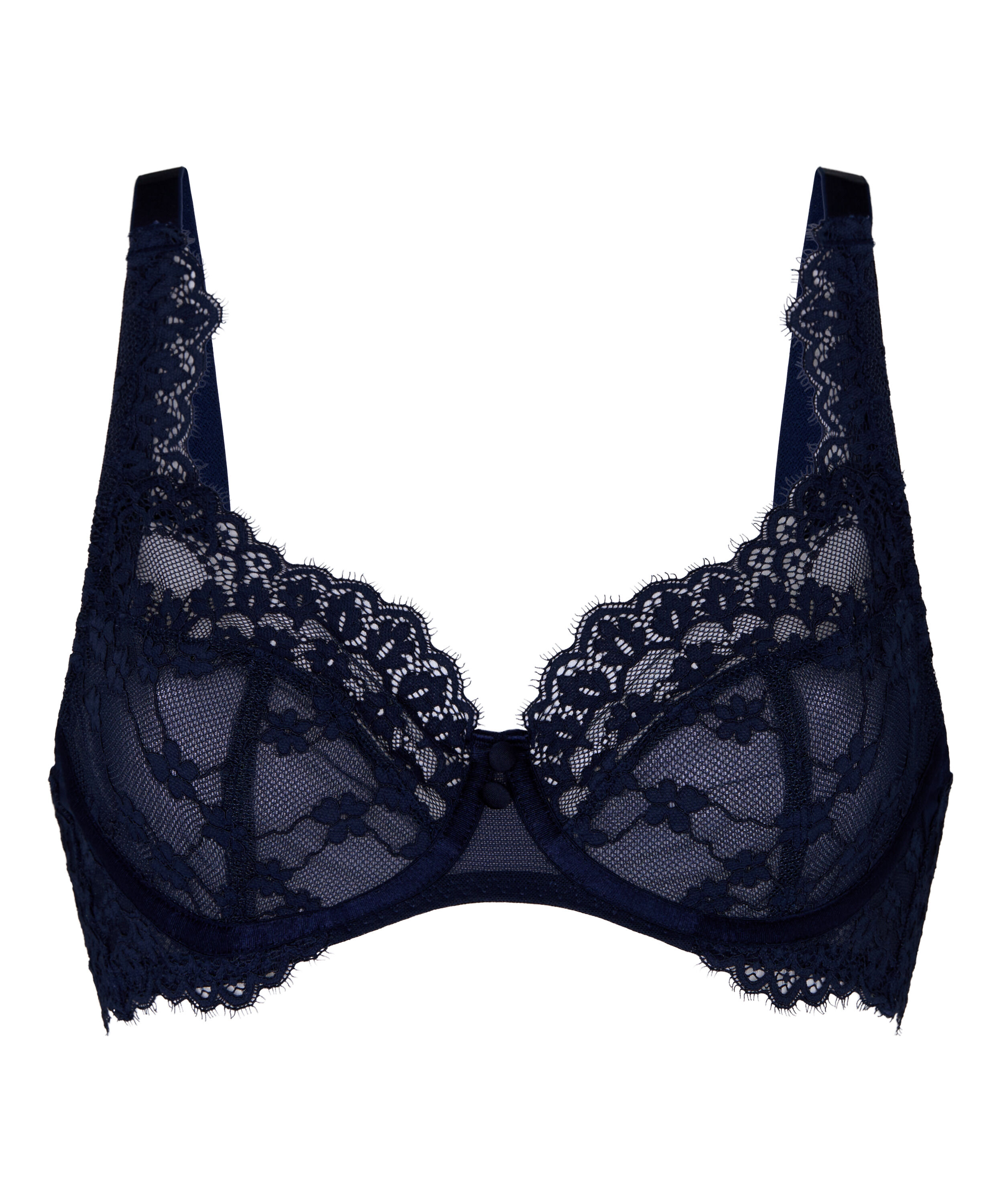Daisy Non-Padded Underwired Bra, Blue