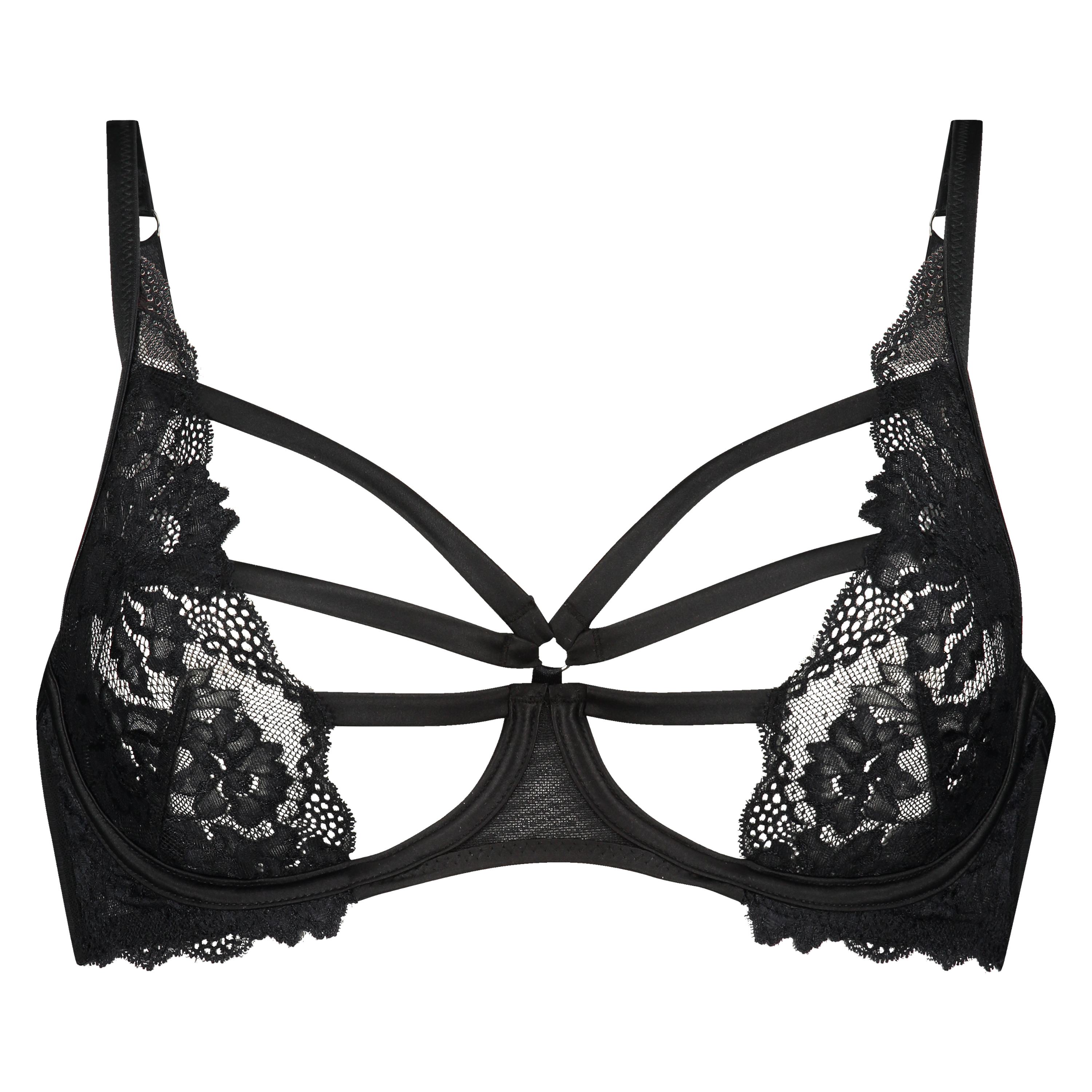 Sosha Non-Padded Underwired Bra, Black, main