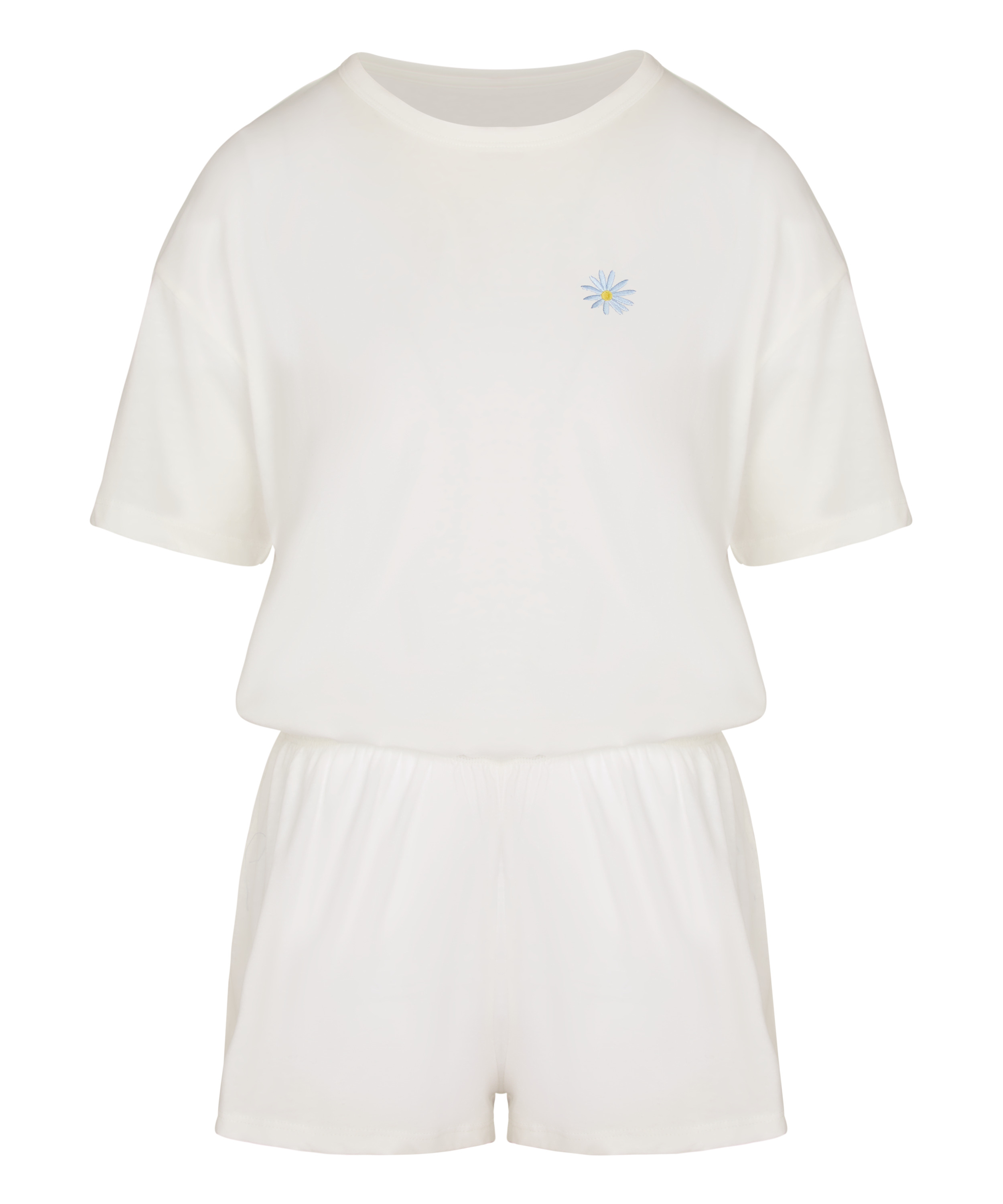 Pyjamaset Cotton, White, main