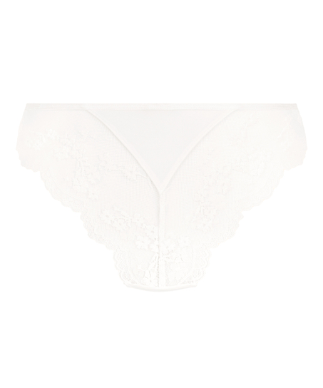 Caro Highleg Brazilian, White