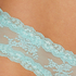 V-shaped Brazilian knickers mesh, Blue