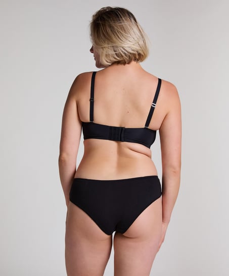 Smooth Padded Underwired Strapless Push-Up Bra, Black