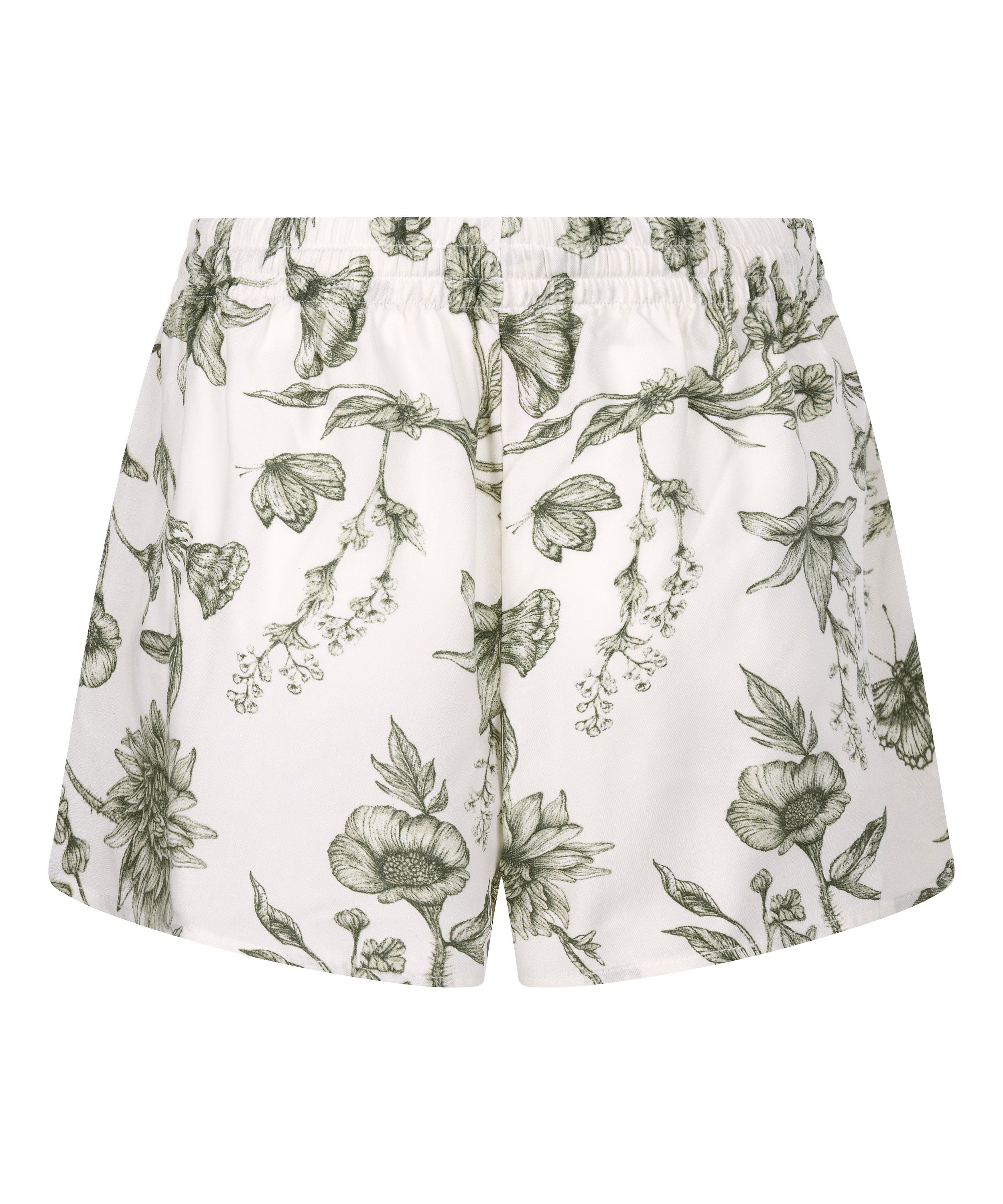 Pyjama Shorts, White, main