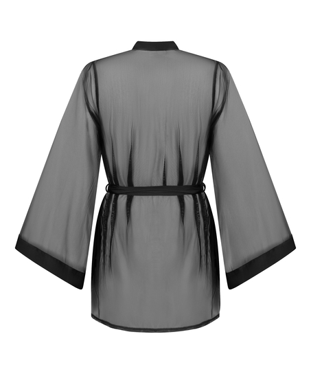 Maxime Tulle Kimono, Black