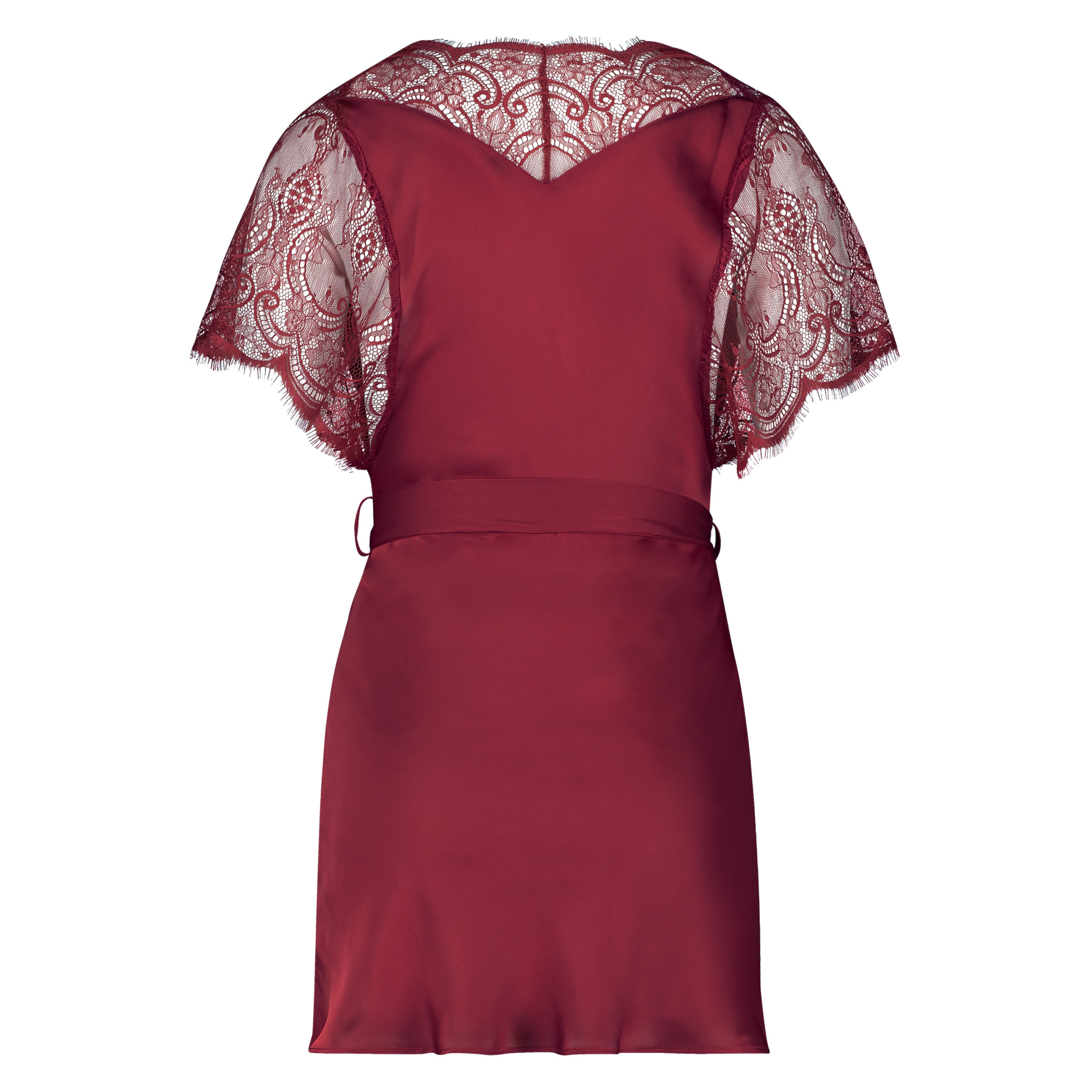 Cap Sleeve Kimono, Red, main