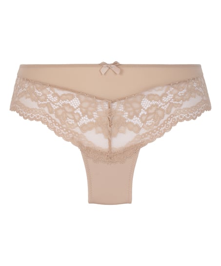 Valencia Brazilian Shorts, Beige