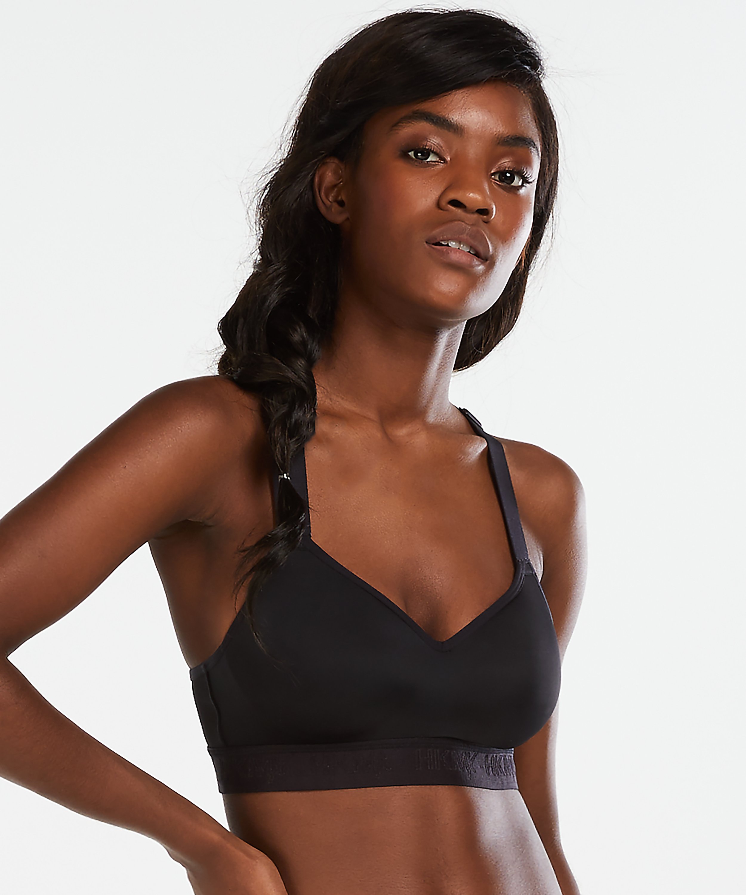 HKMX Sports bra The All Star Level 2, Black, main