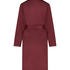 Satin Fleece Bathrobe, Red