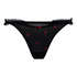 Chelsey Highleg Thong, Black