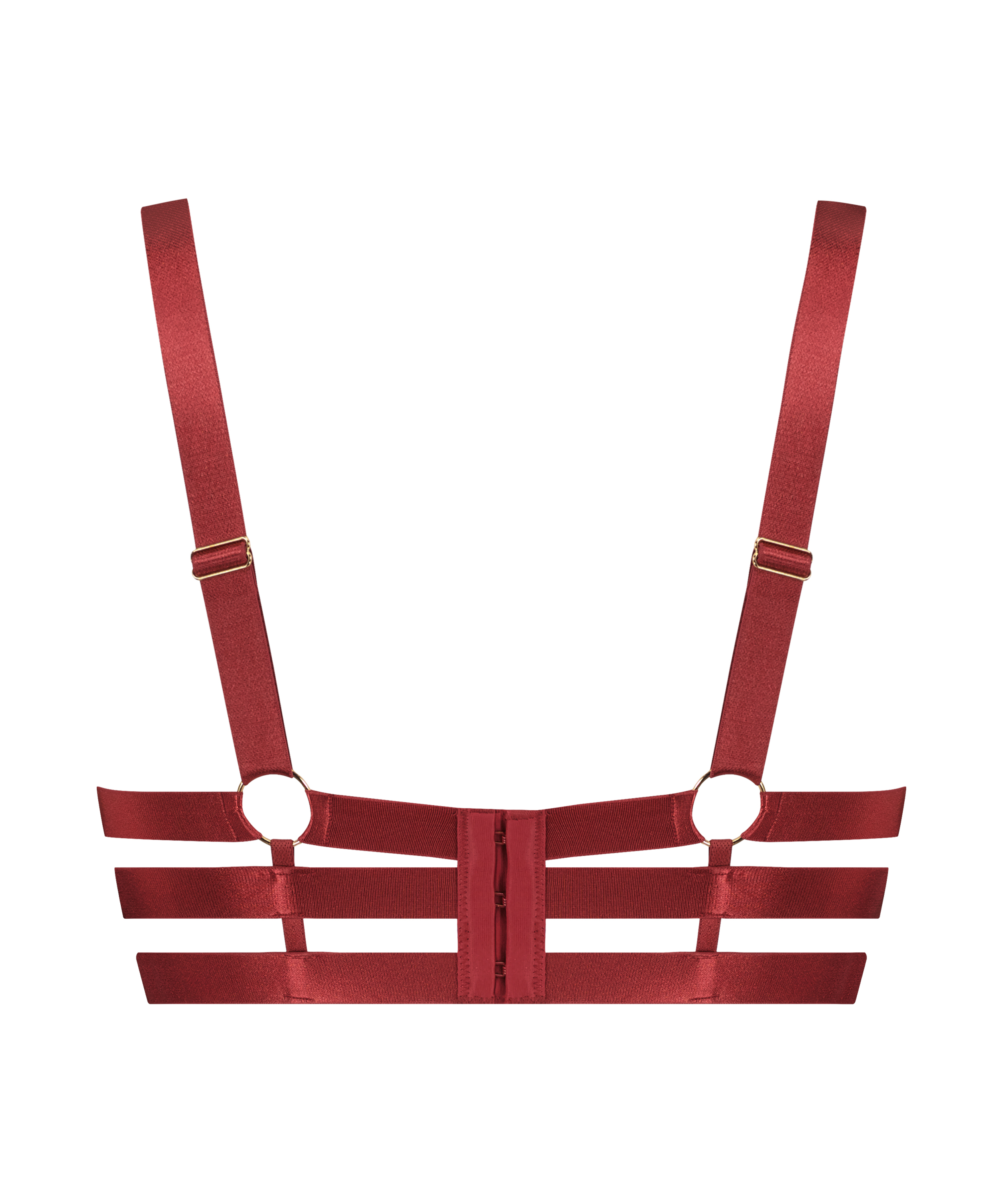 Oxana Non-Padded Longline Underwired Bra, Red, main
