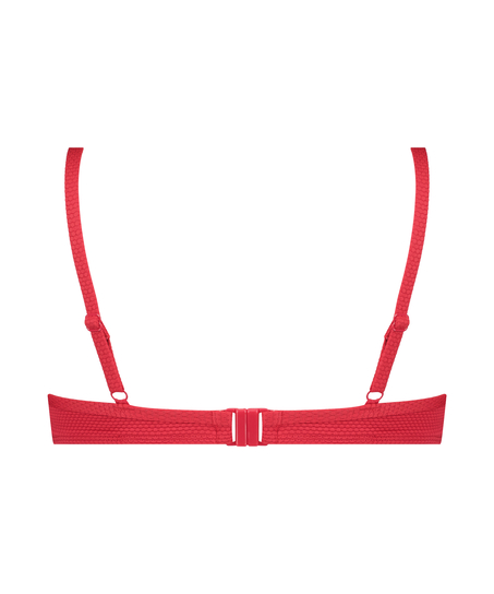 Scallop non-padded underwire bikini top, Pink