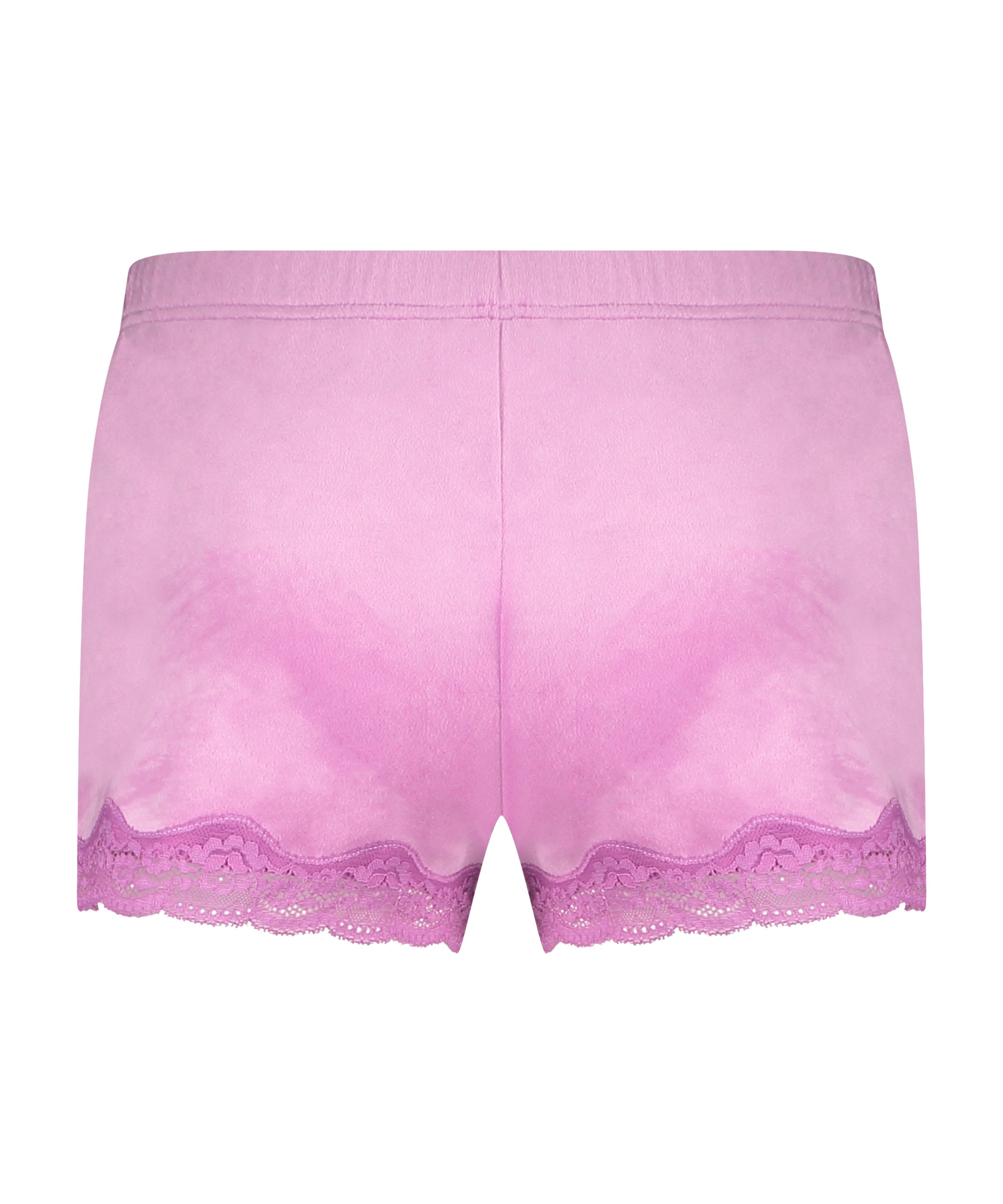 Velvet lace shorts, Pink, main