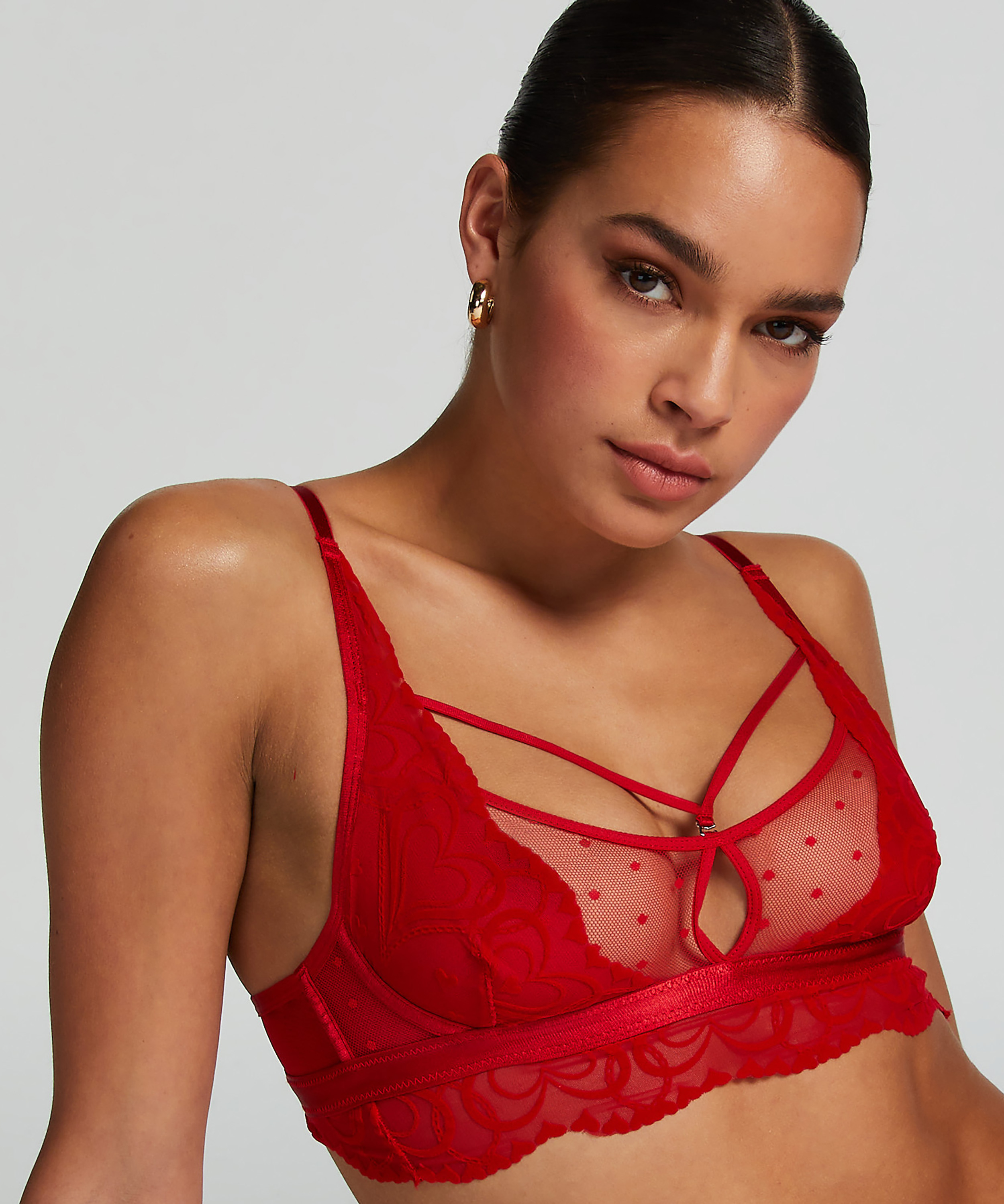Pippa Bralette, Red, main