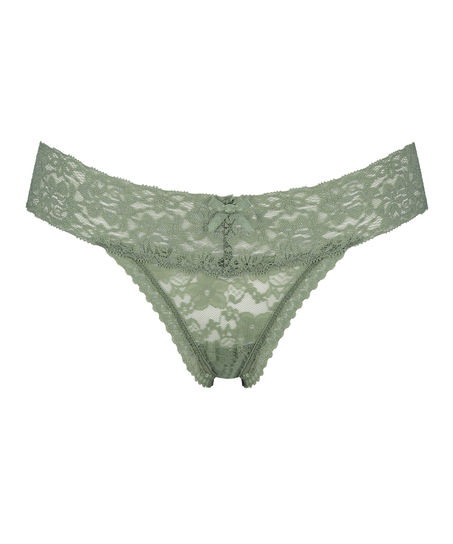 Extra Low V-Thong, Green