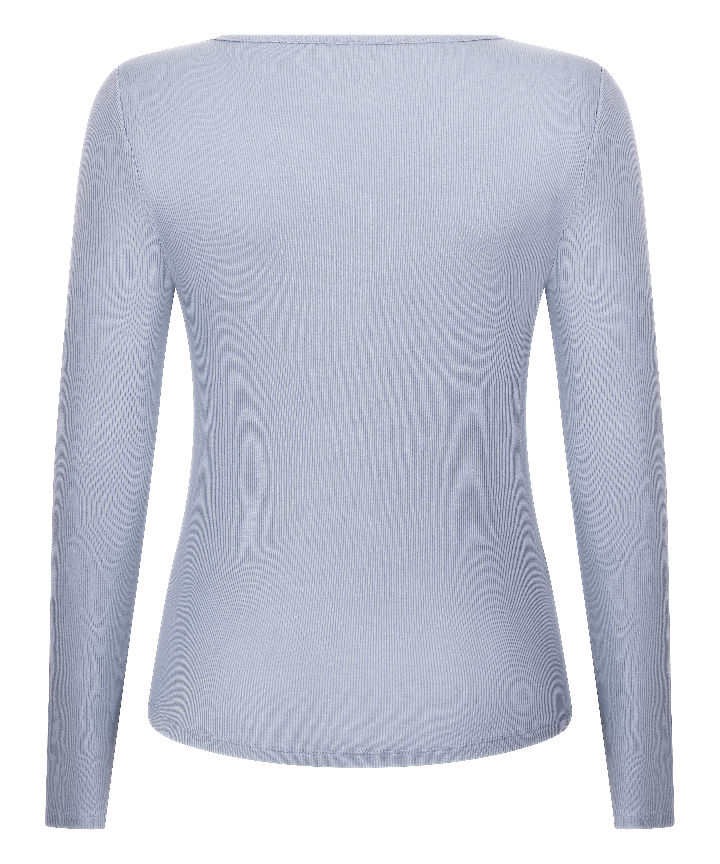 Longsleeved Pyjama Top Henley, Purple, main