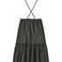 Tiered beach dress, Green