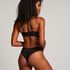 Luna Padded Underwired Longline Bra, Black