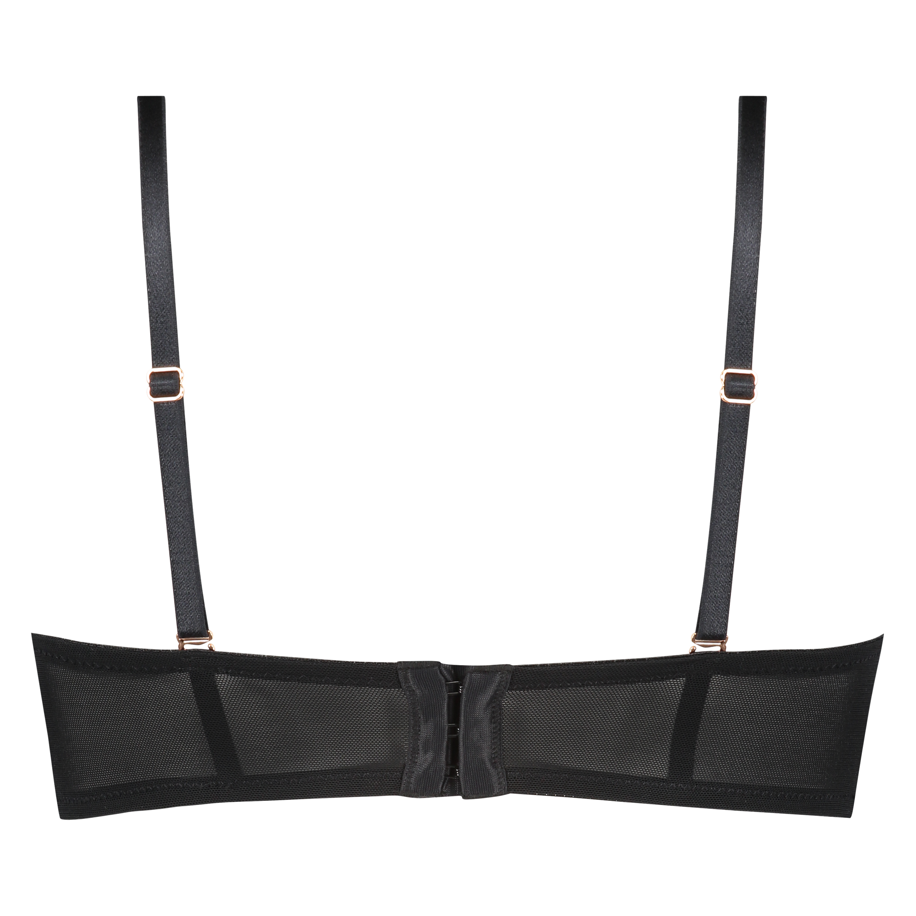 Mara padded strapless underwired bra, Black, main