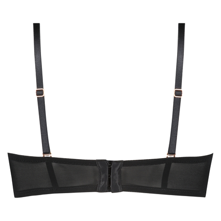 Mara padded strapless underwired bra, Black