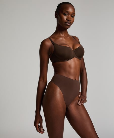 Smooth Padded Underwired Bra, Brown