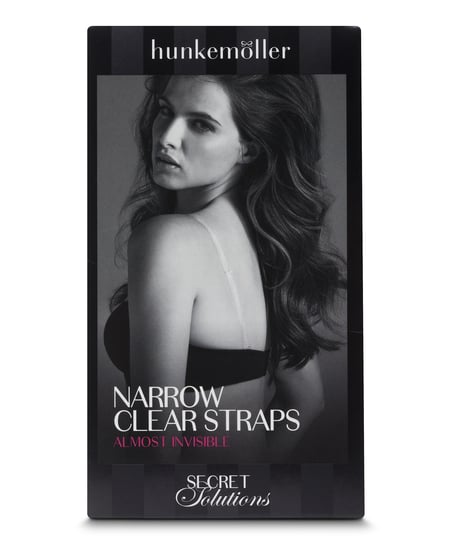 Transparent bra straps, White