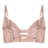 Nisha Non-Padded Underwired Longline Bra, Beige
