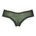 V-shaped Brazilian knickers mesh, Green
