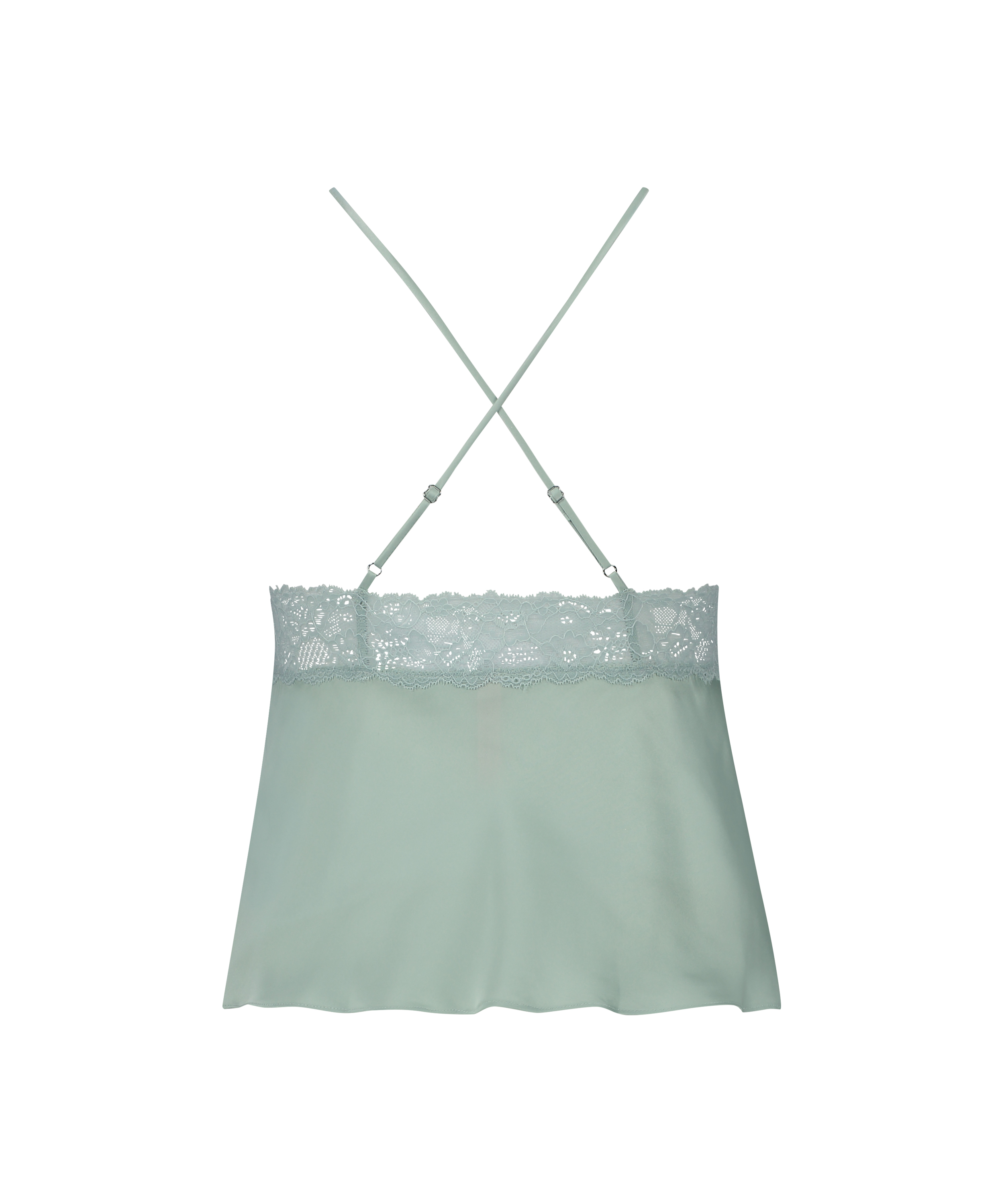 Satin Marcela Cami Top, Green, main