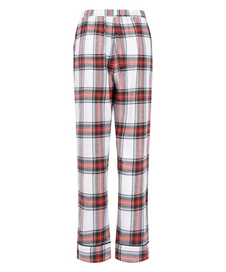 Flannel Pyjama Pants, White