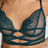 Amel Non-Padded Underwired Longline Bra, Blue