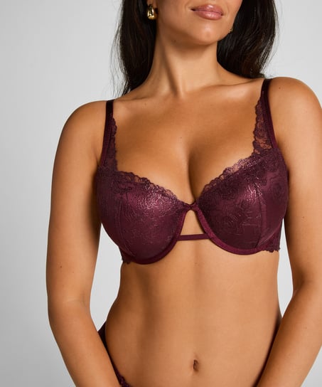 Hollie Padded Underwired Bra, Purple