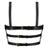 Faux Leather Bralette, Black