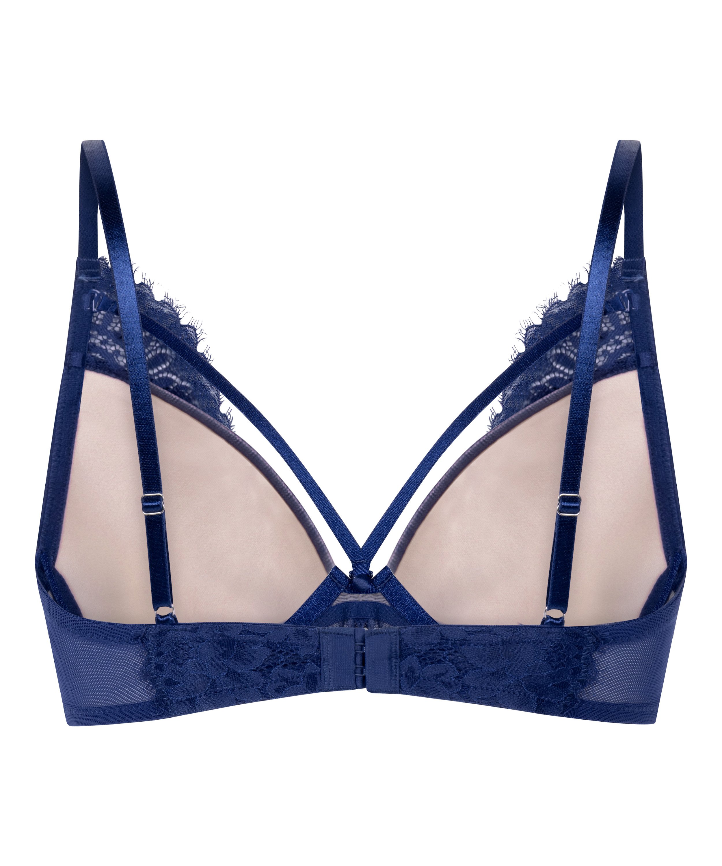 Lou Padded Underwired Bra, Blue, main