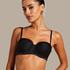 Chalice Padded Strapless Underwired Bra, Black
