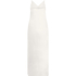 Slipdress Long Satin Floral, White