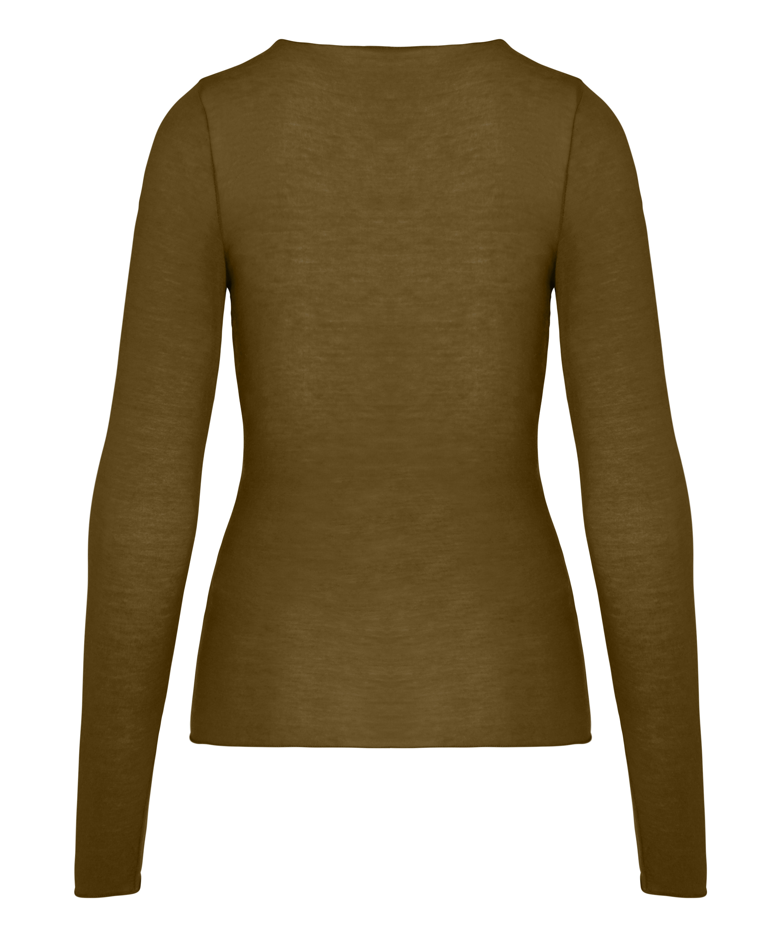 super soft Lace V-Neck shirt with Cashmere, Green, main