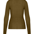 super soft Lace V-Neck shirt with Cashmere, Green